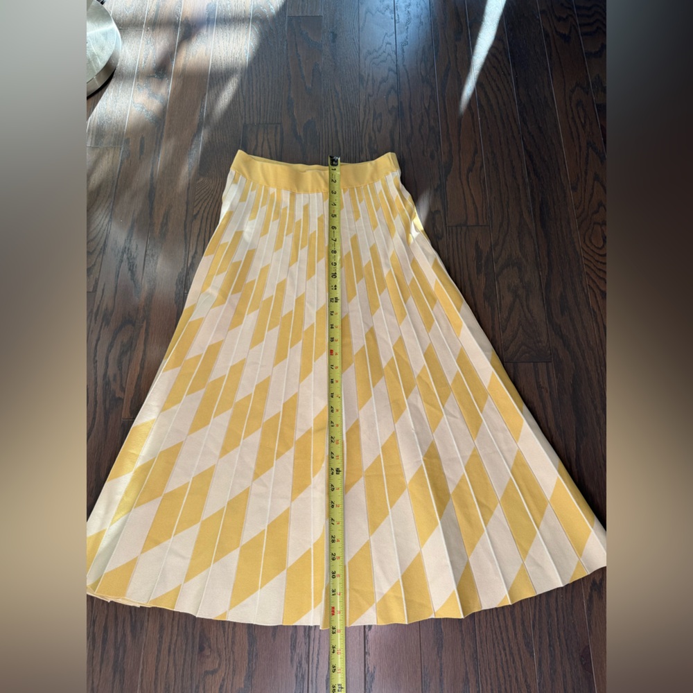 Tory Burch Sport Pleated Technical Midi Skirt Size Medium - Picture 11 of 11